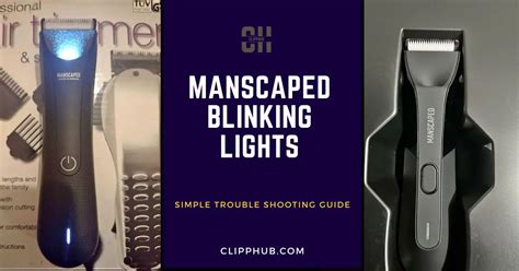 Manscaped 4.0 Light Blinking 3 Times